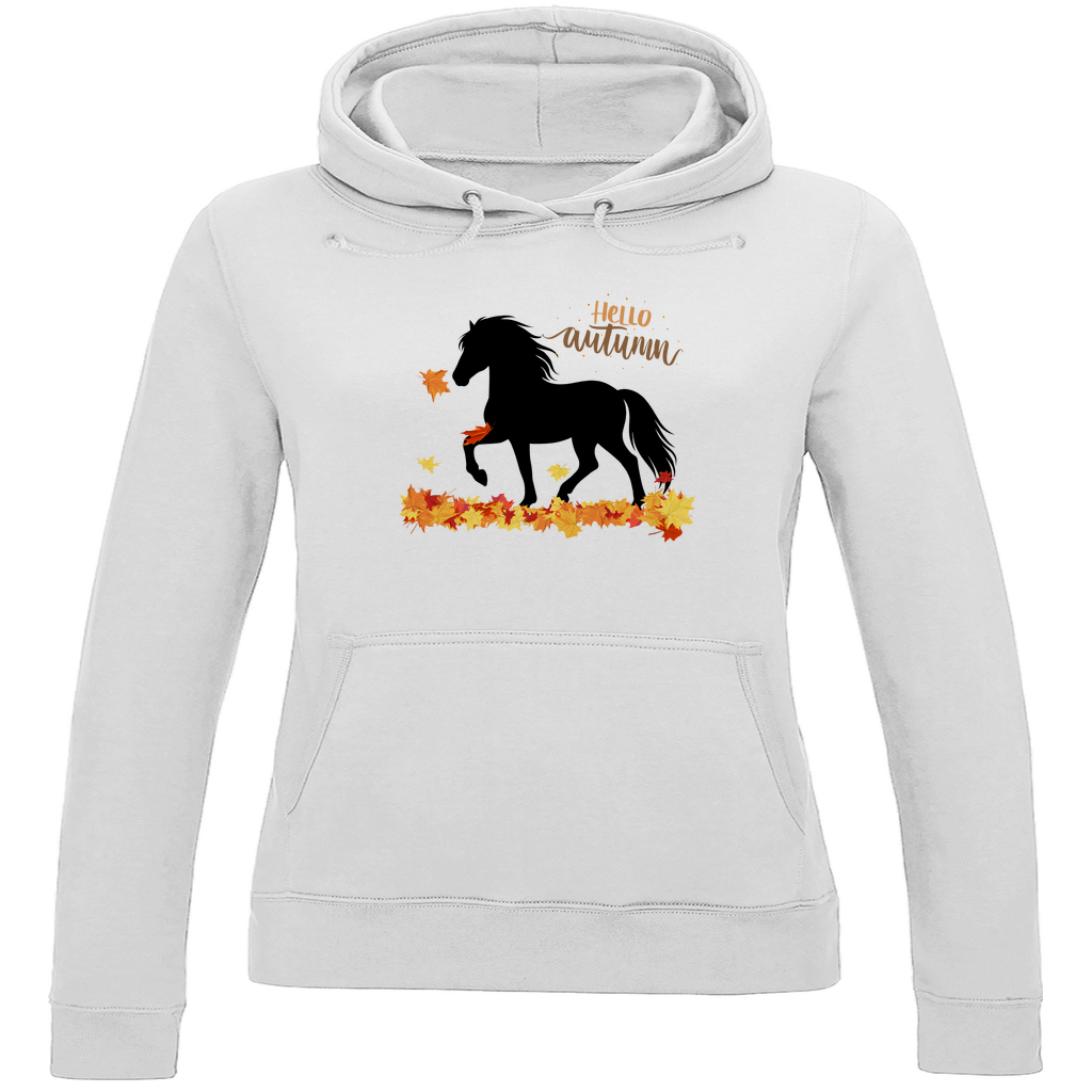 Islandpferde Damen Hoodie - Islandpferde Herbst
