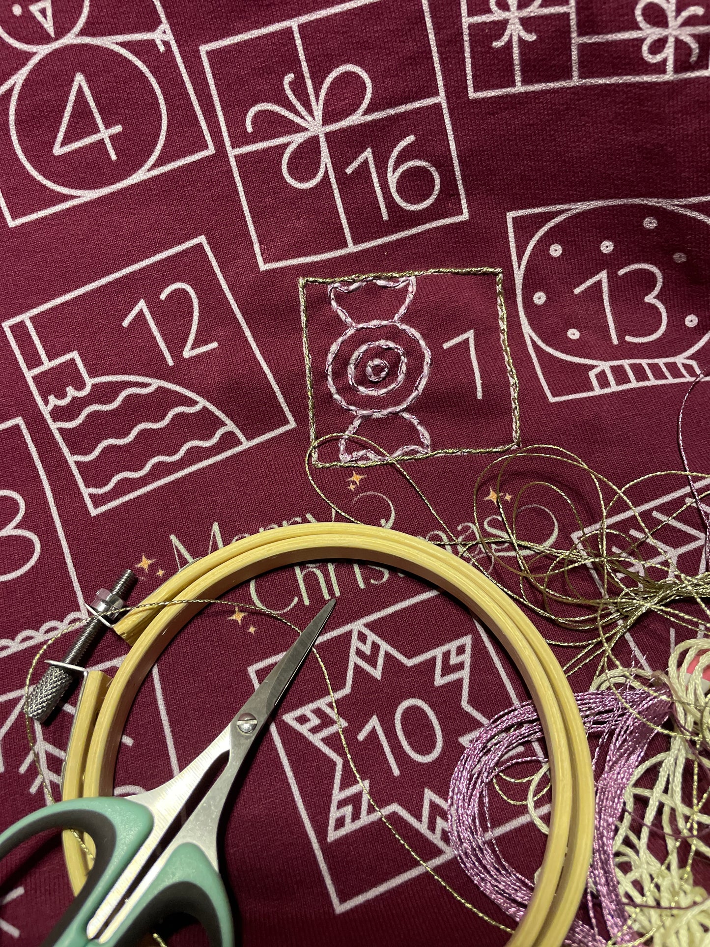DIY Adventskalender Damen Sweatshirt