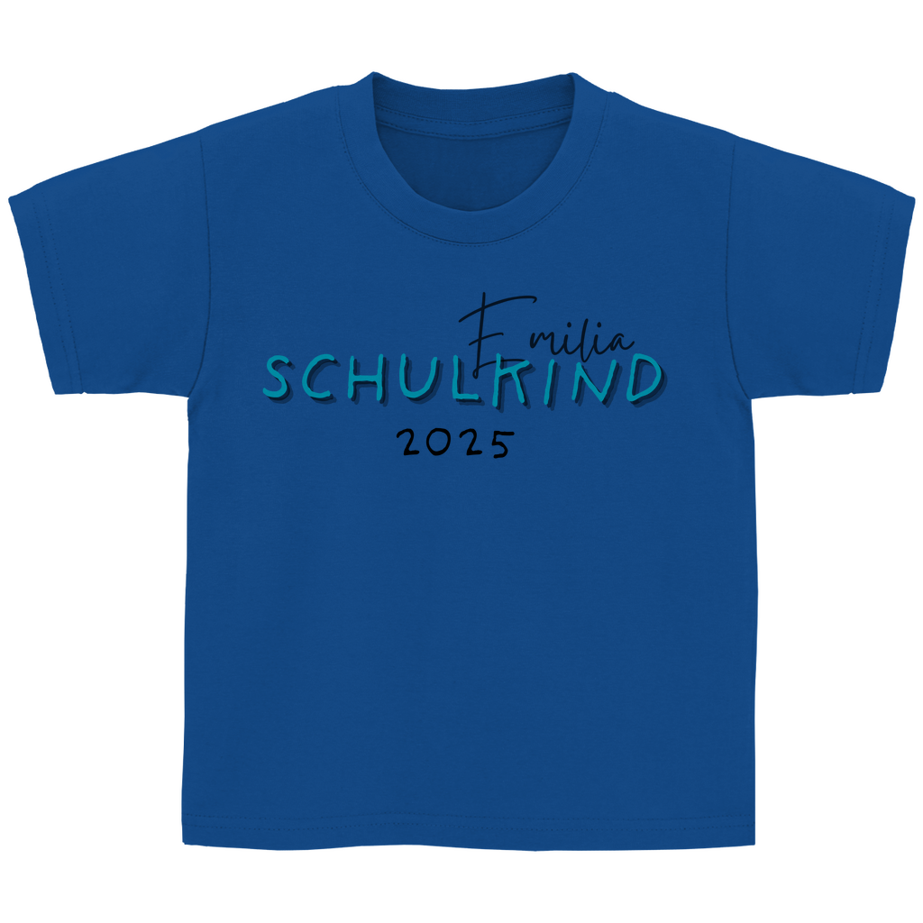 Schulkind T-Shirt zur Einschulung 2025 - Schulkind SCHRIFT