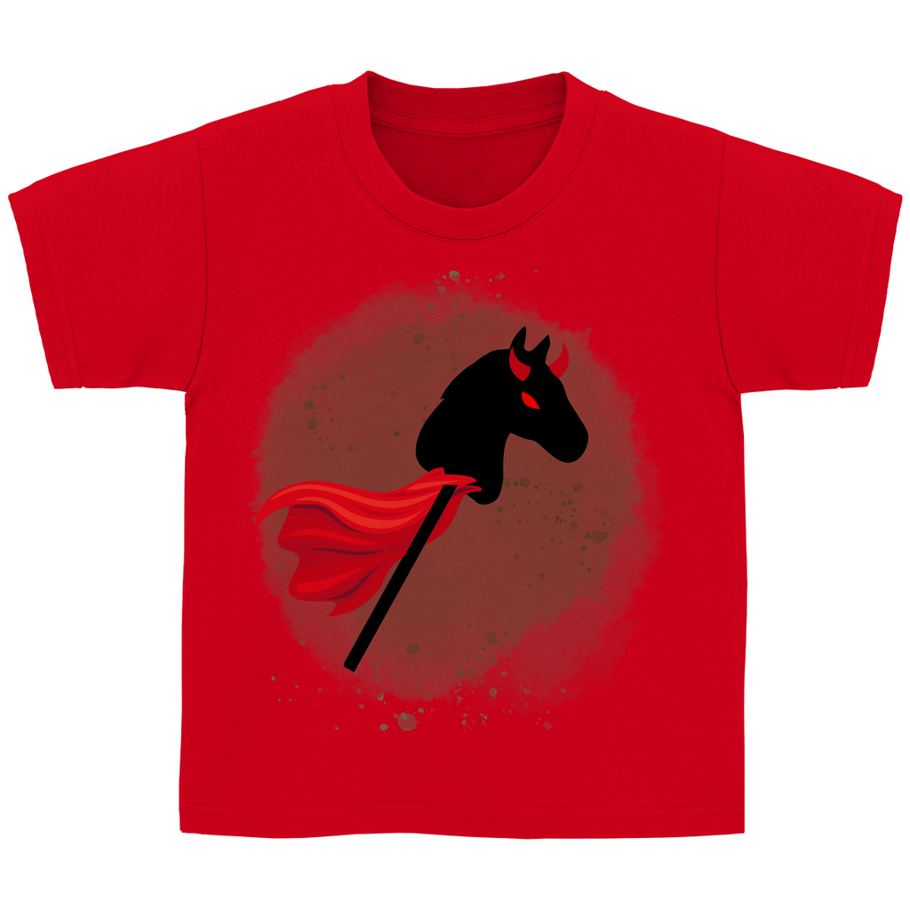 Halloween Hobby Horse Kinder T-Shirt DEVIL