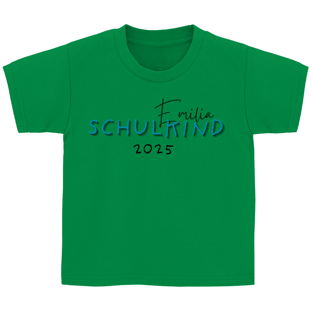 Schulkind T-Shirt zur Einschulung 2025 - Schulkind SCHRIFT