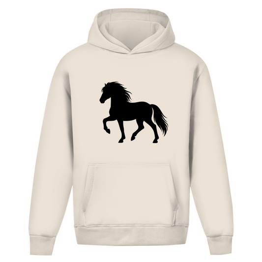 Oversize Islandpferde Hoodie ohne Kordel - Tölt