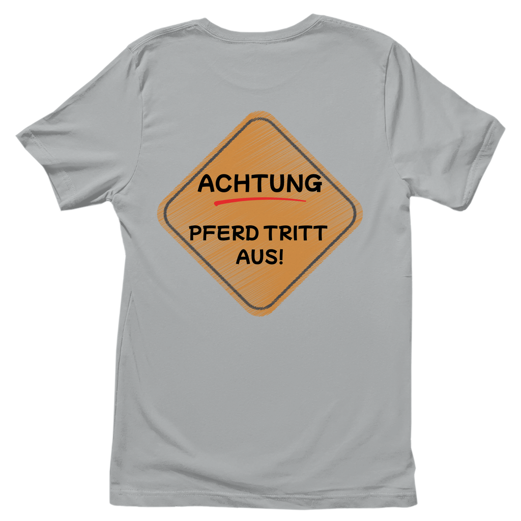 Hobby Horsing / Reiter Junge Damen T-Shirt "Pferd tritt aus"