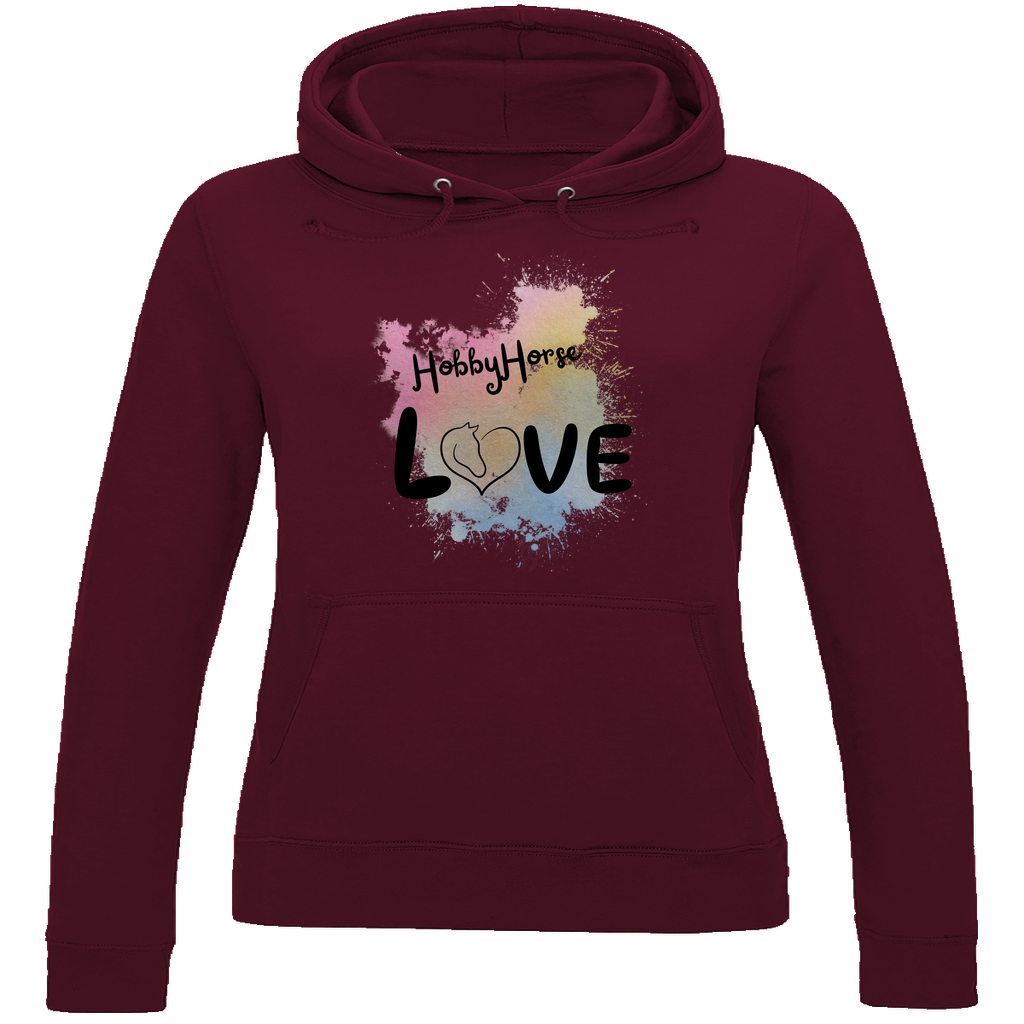 Damen Hoodie Hobby Horse LOVE