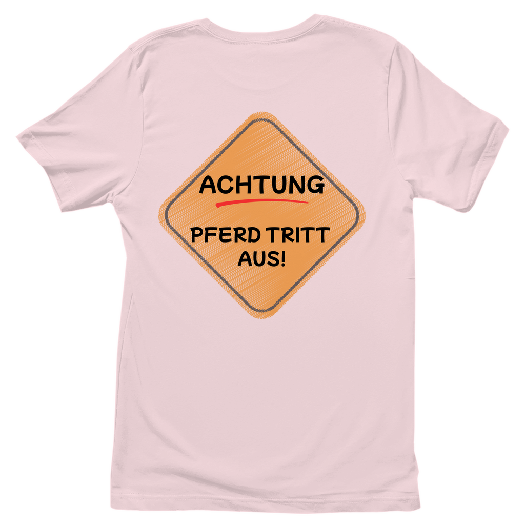 Hobby Horsing / Reiter Junge Damen T-Shirt "Pferd tritt aus"