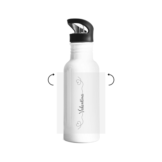 Edelstahl-Trinkflasche Hobby Horse HERZ (personalisierbar)