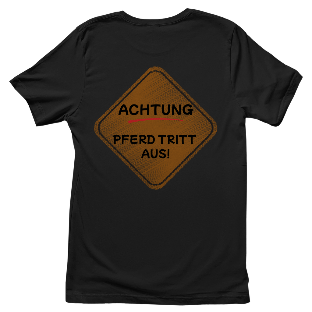 Hobby Horsing / Reiter Junge Damen T-Shirt "Pferd tritt aus"