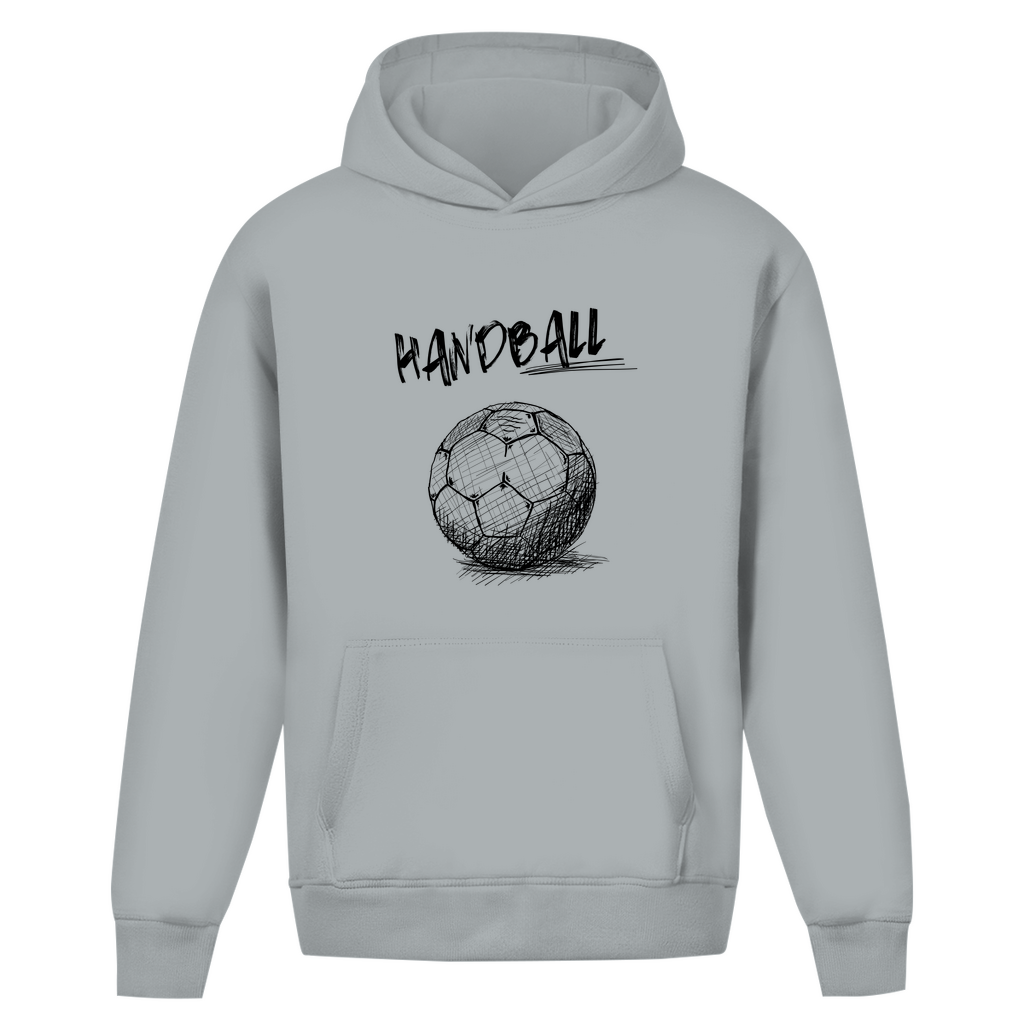 Oversize Hoodie ohne Kordel - Handball SKRIPT