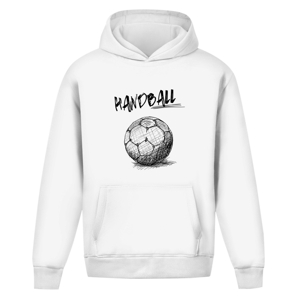 Oversize Hoodie ohne Kordel - Handball SKRIPT