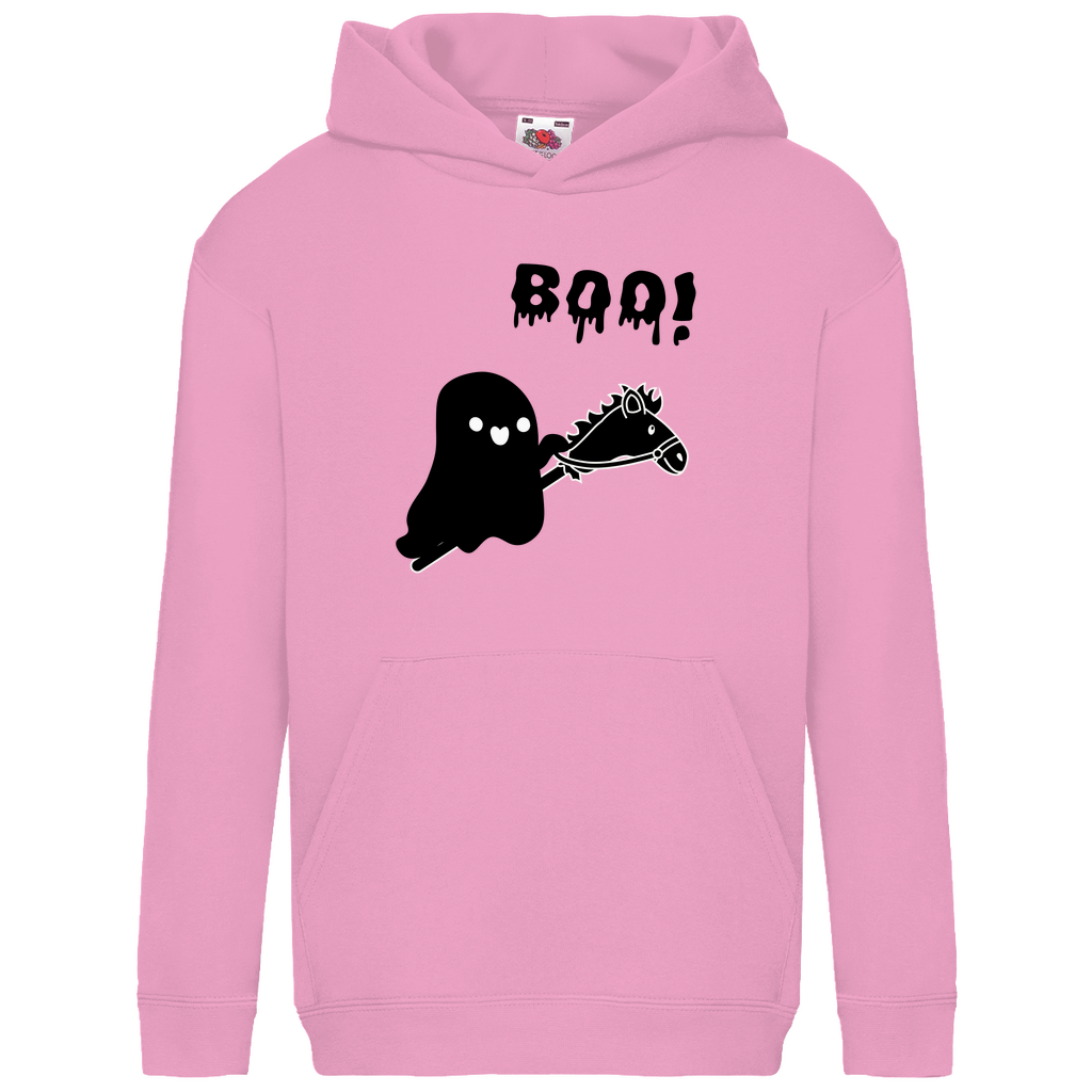 Halloween Hobby Horse Kids Hoodie BOO
